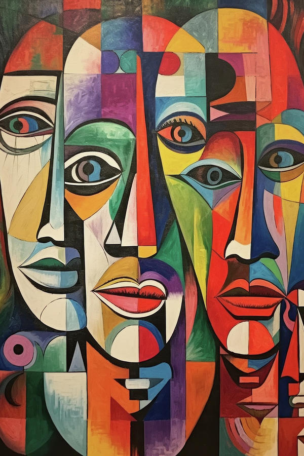 Picasso Faces Digital Art by John Cassella - Pixels