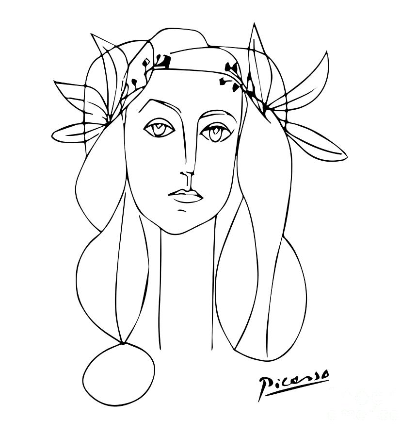 Picasso Continuous Line Drawing