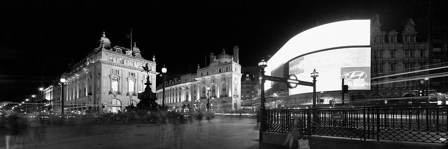 Piccadily Circus London Black and White Photograph by Sonny Ryse