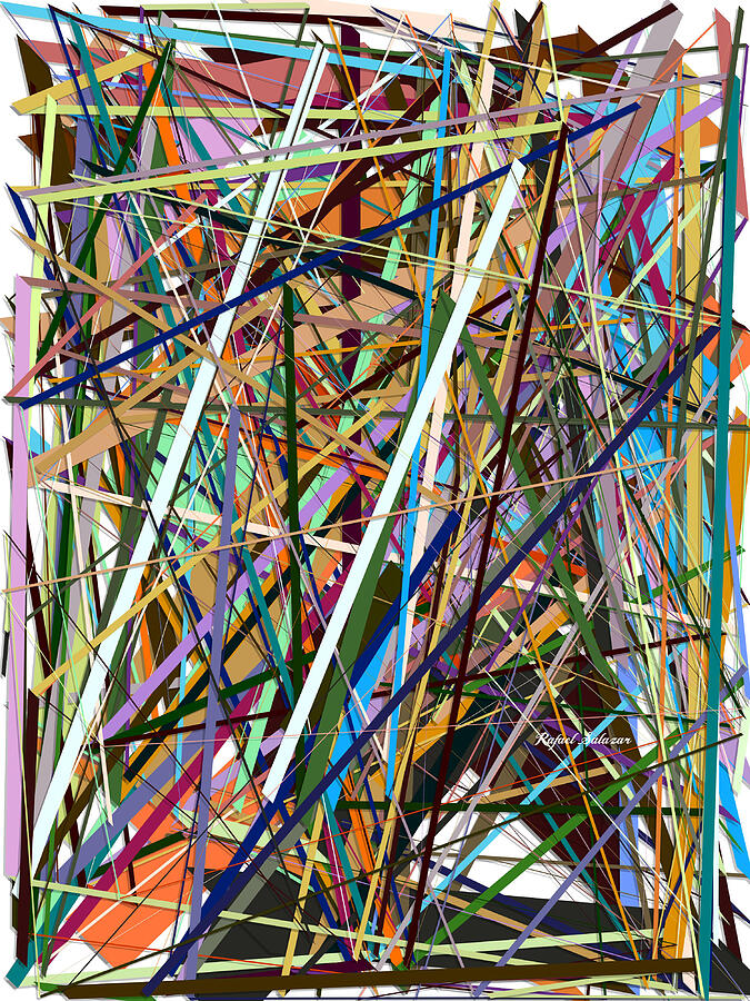 Pick up Sticks Painting by Rafael Salazar