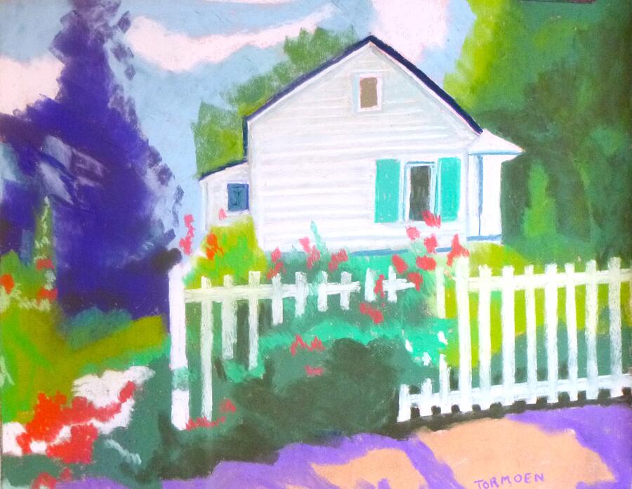 Picket Fence Painting by Susan Tormoen - Fine Art America