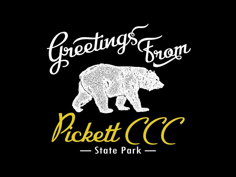 Pickett CCC State Park Bear Digital Art by Flo Karp