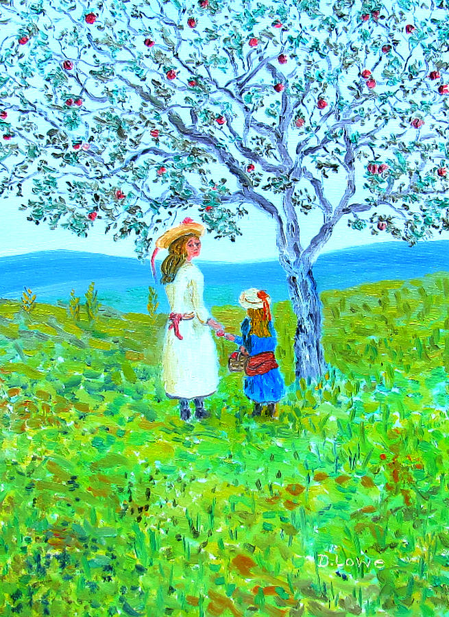 Picking Apples Painting by Danny Lowe