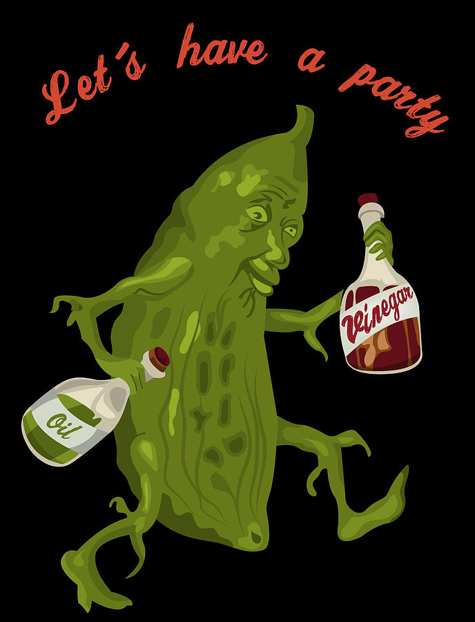 Pickle is Going to the Party Digital Art by Long Shot