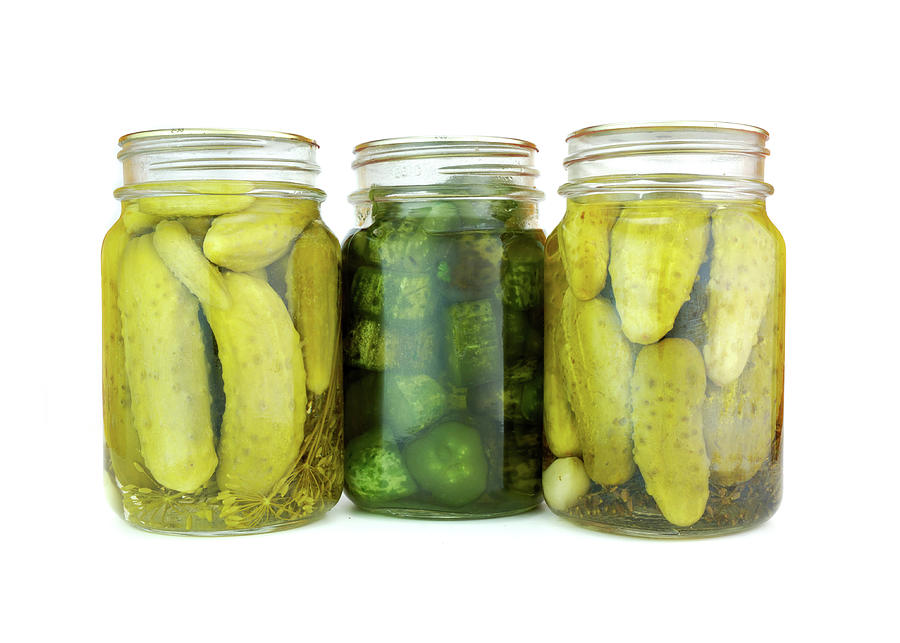 Jar Photograph - Pickle Jars by Jim Hughes
