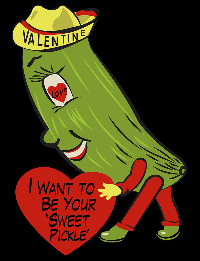 Pickle with Heart Digital Art by Long Shot