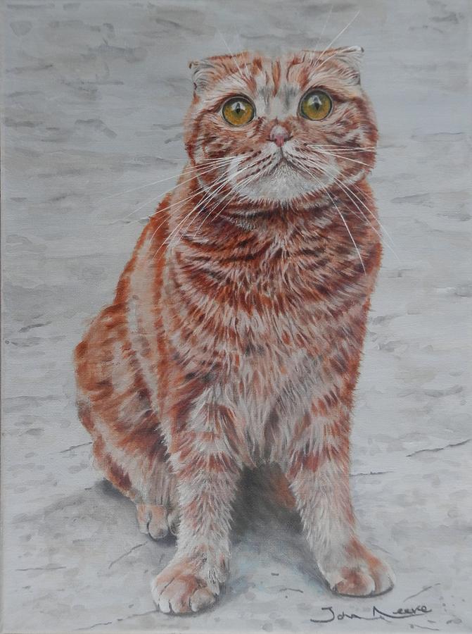 Pickles the Cat Painting by John Neeve