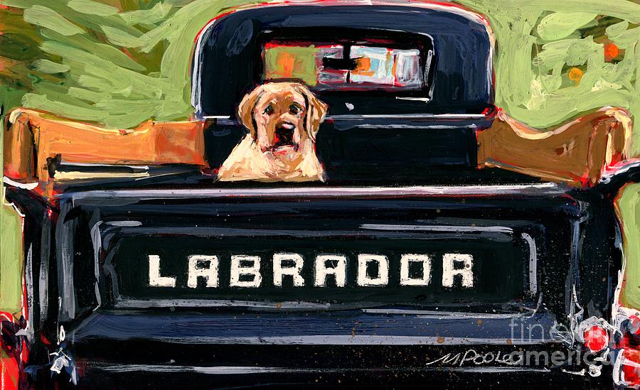 Pickup Pup Painting by Molly Poole