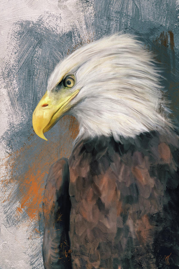 Pickwick Eagle Portrait Painting by Jai Johnson