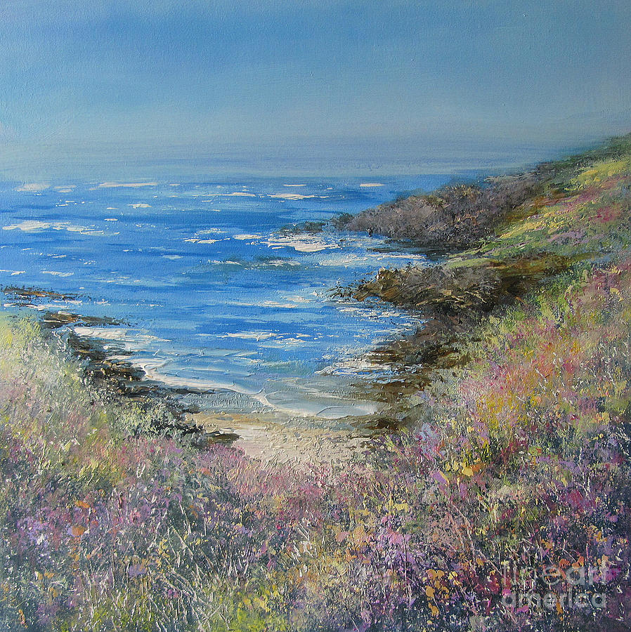 Picnic Cove Painting by Valerie Travers