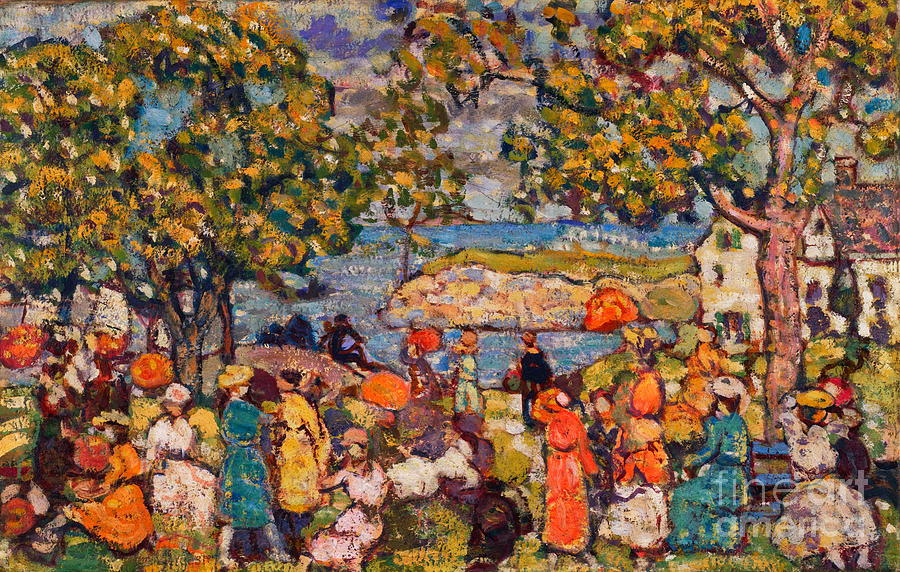 Picnic Painting by Maurice Prendergast