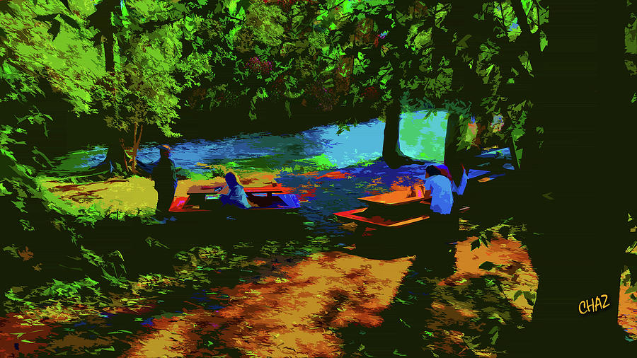 Picnic Spot Painting by CHAZ Daugherty