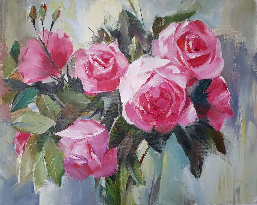 Picture ''Roses'' Painting by Yuliya Antsis - Fine Art America