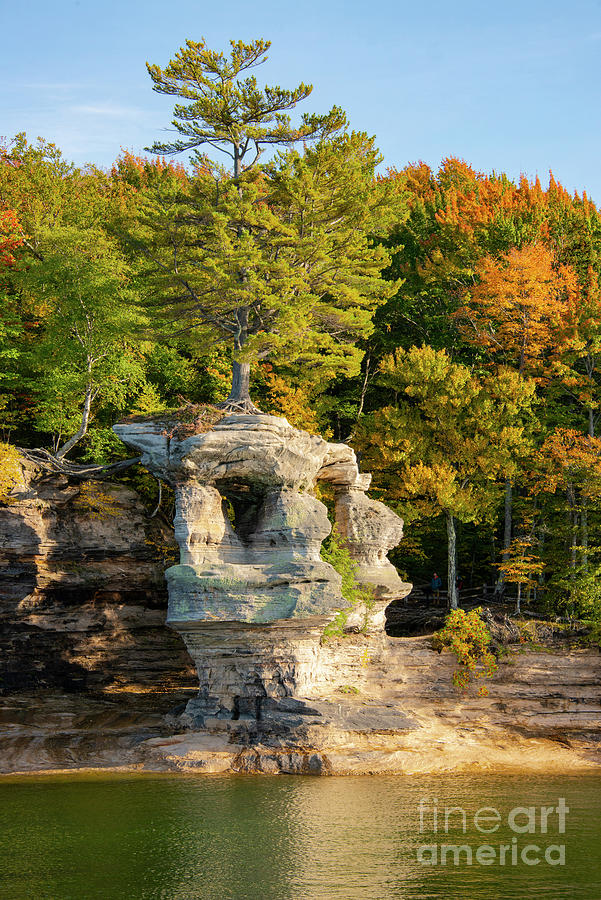 Pictured Rocks Chapel Rock Six Photograph by Bob Phillips