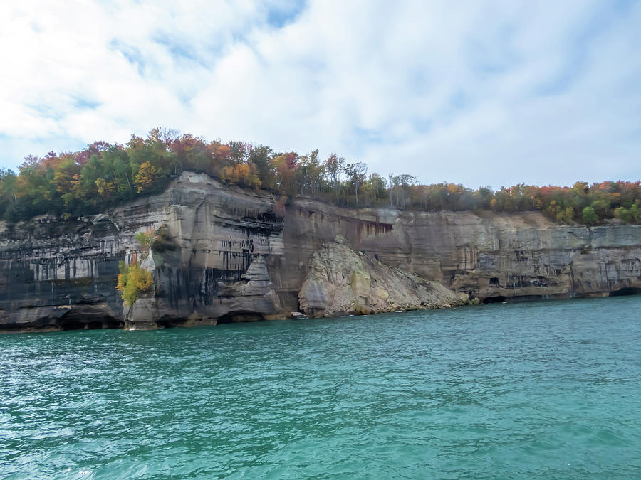Pictured Rocks In Michigan Photograph