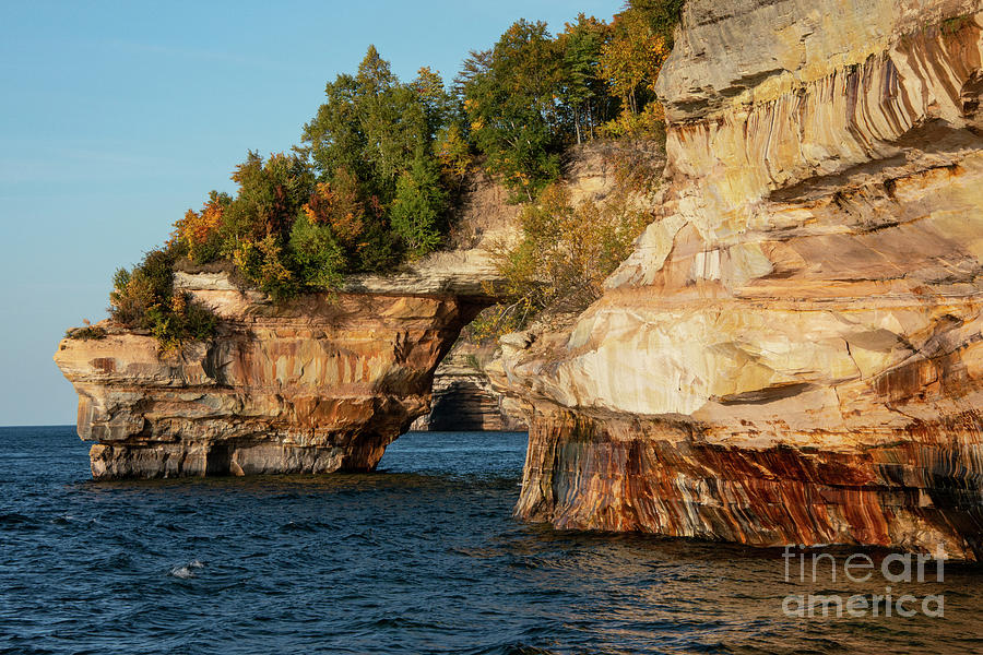 Pictured Rocks Lovers Leap Three Photograph by Bob Phillips