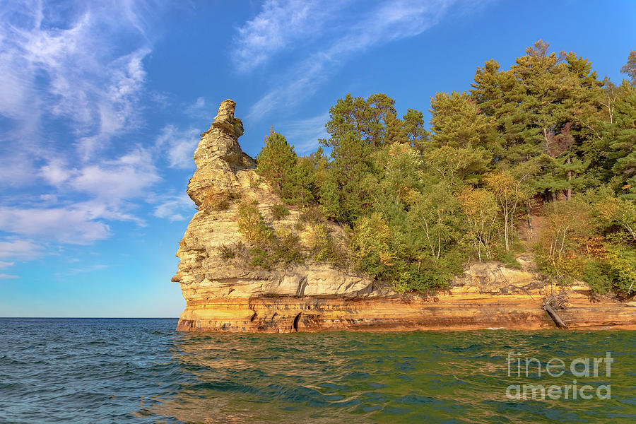 Pictured Rocks Michigan Miners Castle -6782 Photograph by Norris Seward