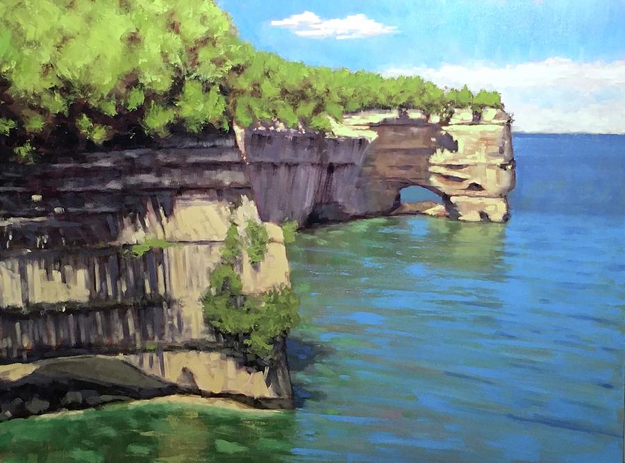 Pictured Rocks National Lakeshore Painting By Kurt Anderson Pixels   Pictured Rocks National Lakeshore Kurt Anderson 