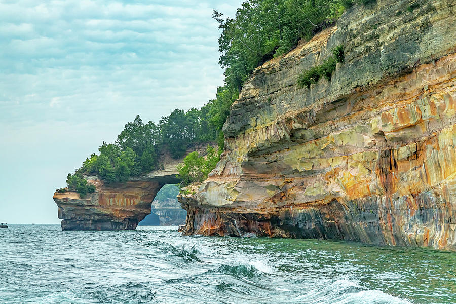 Pictured Rocks Petit Portal Photograph by Bill Gallagher