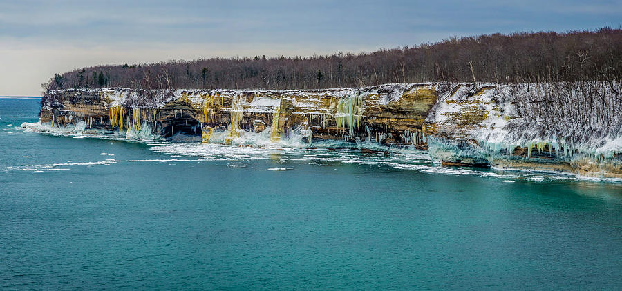 Pictured Rocks Photograph by Posnov