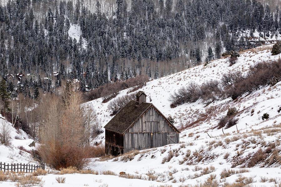 Picturesque Barn In Winter Photograph by Denise Bush