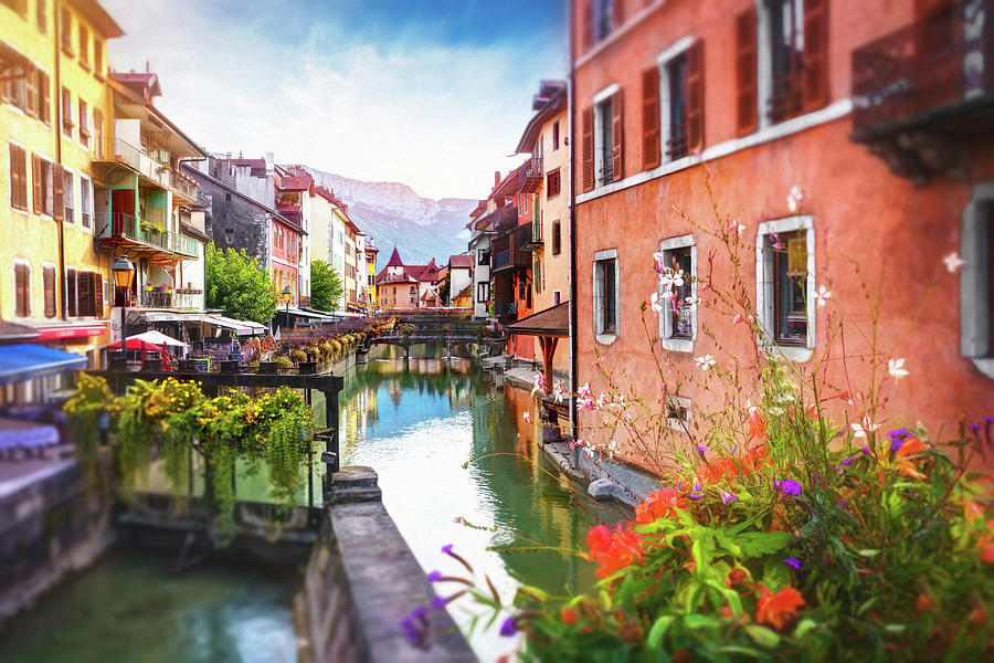 Picturesque Canals of Old Annecy France  Photograph by Carol Japp