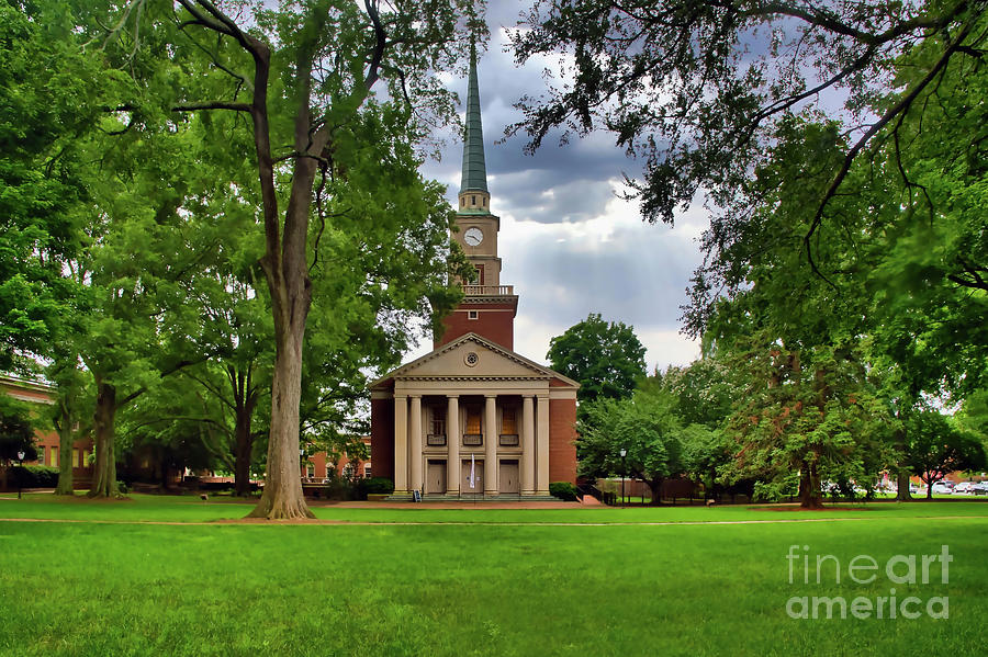 Picturesque Davidson College Presbyterian Church Photograph by Amy Dundon