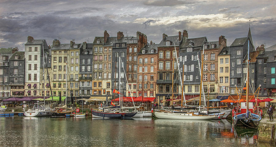 Picturesque Honfleur, A French Harbor Town Photograph by Marcy Wielfaert