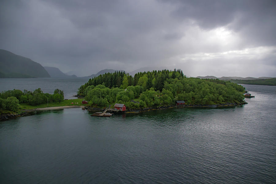 Picturesque Island in a Norwegian Fjord Photograph by Matthew DeGrushe
