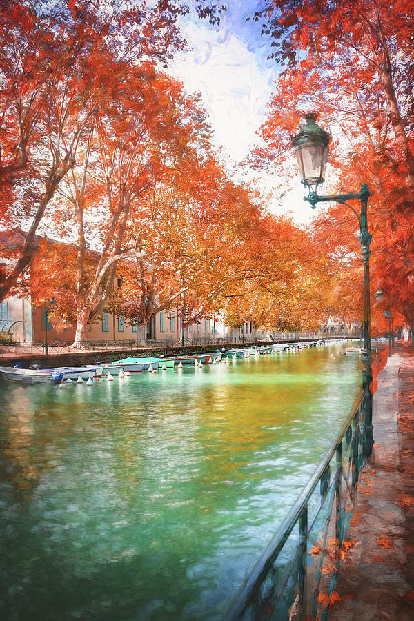 Picturesque Scenes of Canal du Vasse Annecy France  Photograph by Carol Japp