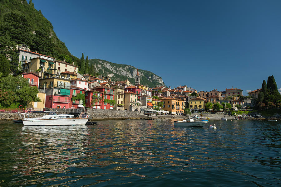 Picturesque town of Varenna on the shore of Lake Como, Italy Photograph by David L Moore