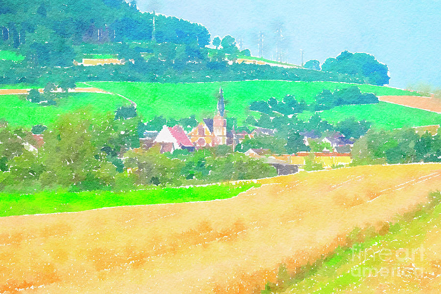 picturesque village in the Black Forest region of Germany Digital Art by Ariadna De Raadt