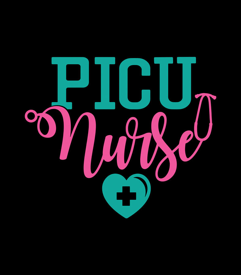 Picu Pediatric Icu Nurse, Funny Nursing Pride Digital Art By Quynh Vo