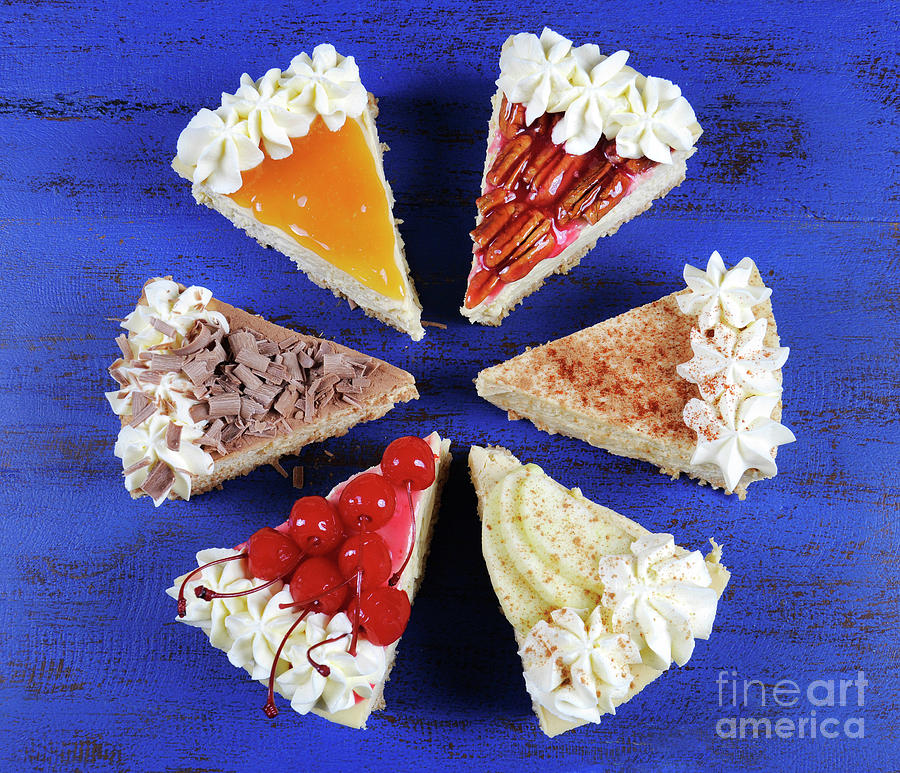 Pieces of Thanksgiving pies. Photograph by Milleflore Images