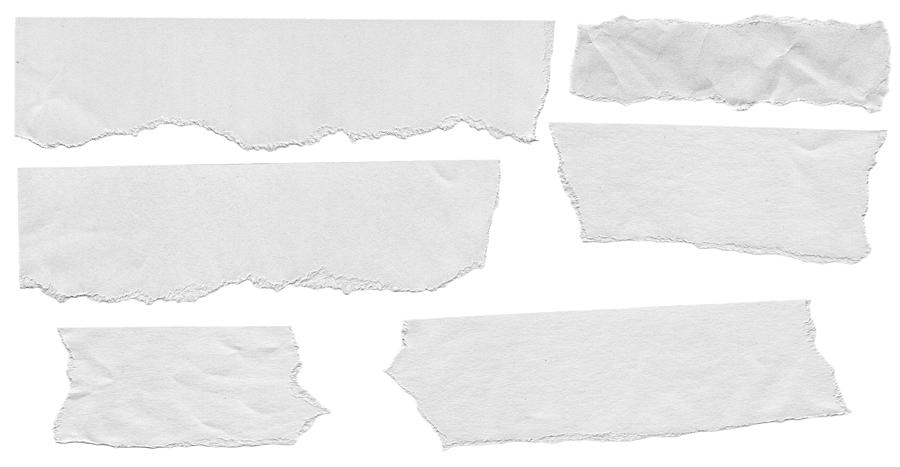 Pieces of White Paper on White Background Photograph by Fotograzia