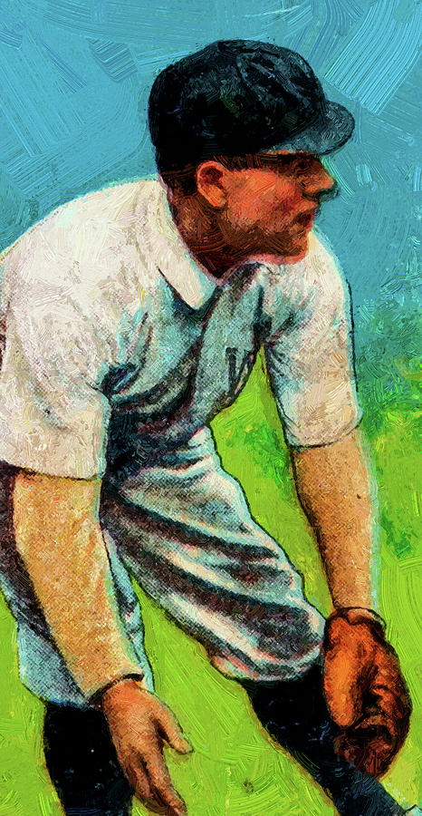 Piedmont Kid Elberfeld Baseball Game Cards Oil Painting Painting