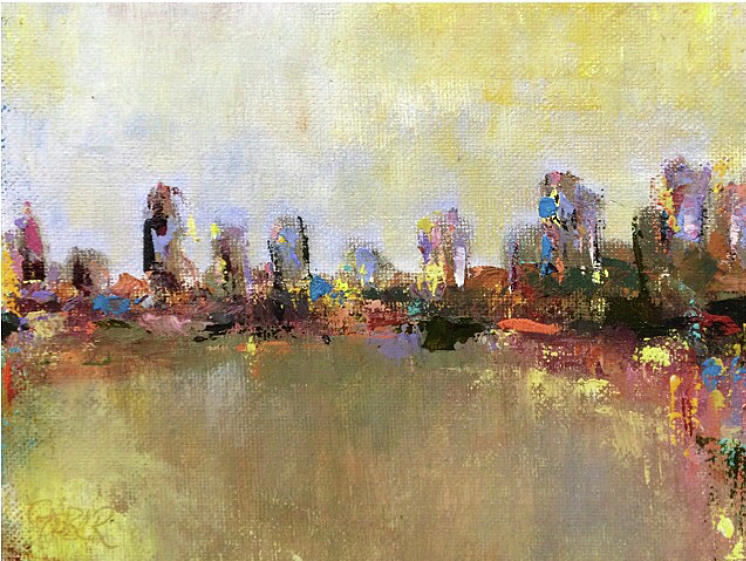 Piedmont Park Painting by Kathy Stiber