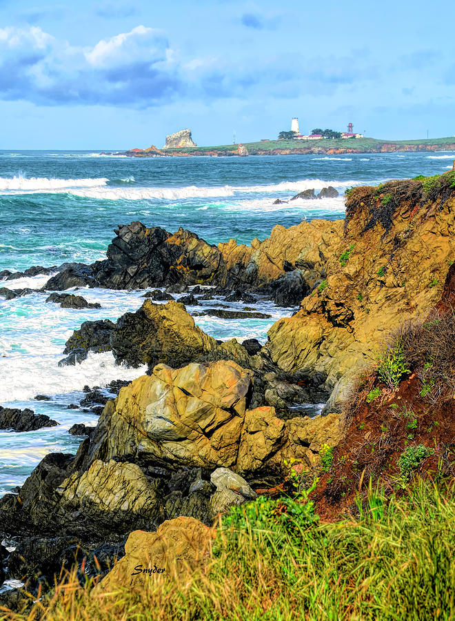 Piedras Blancas Light Station in the Distance Photograph by Floyd Snyder