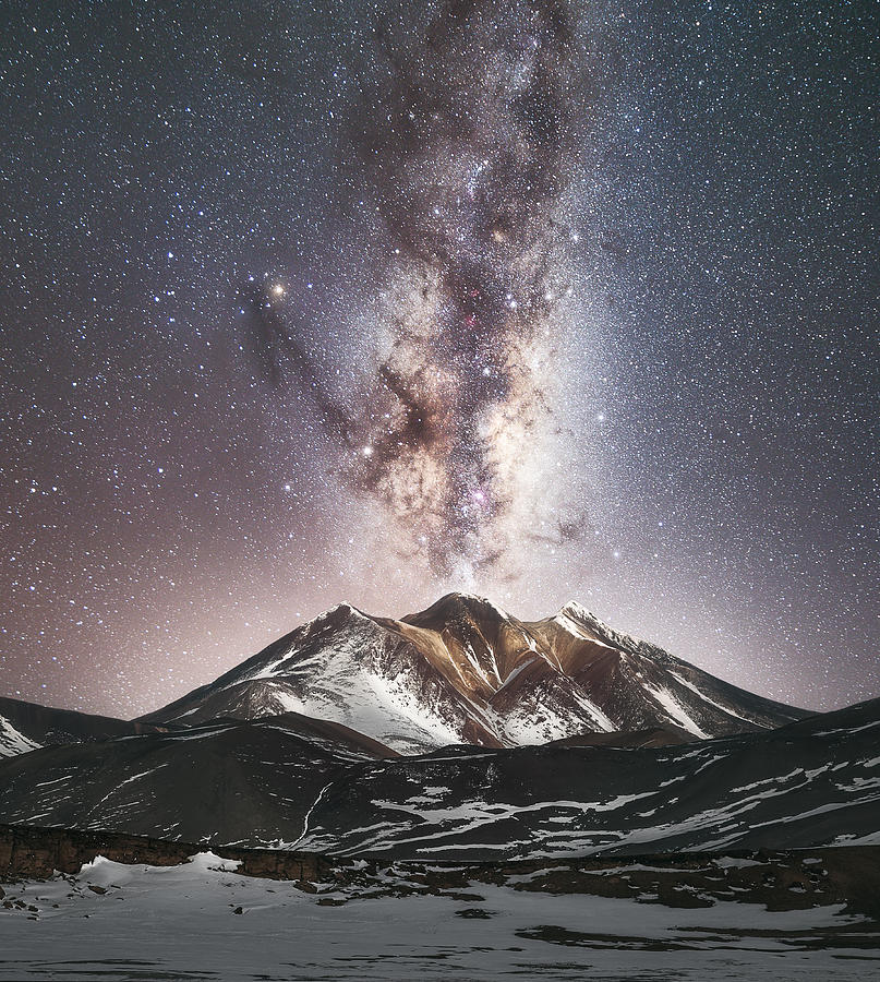 Piedras Rojas Milky Way Atacama desert  Photograph by Photography by KO