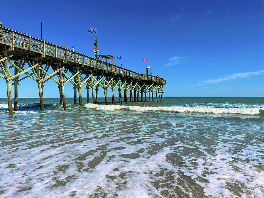 Pier 14 on the Myrtle Beach Boardwalk Photograph by Bill Swartwout ...