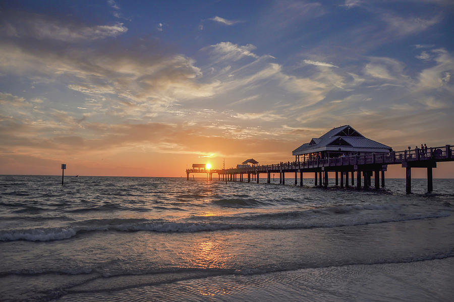 Pier 60 - Clearwater Beach - Sunset Photograph by Bill Cannon - Fine ...