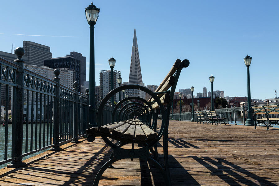 San Francisco Photograph - Pier 7 Bench POV by John Daly