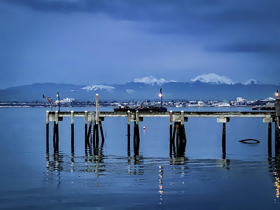 Pier and Mountains  Photograph by Anamar Pictures