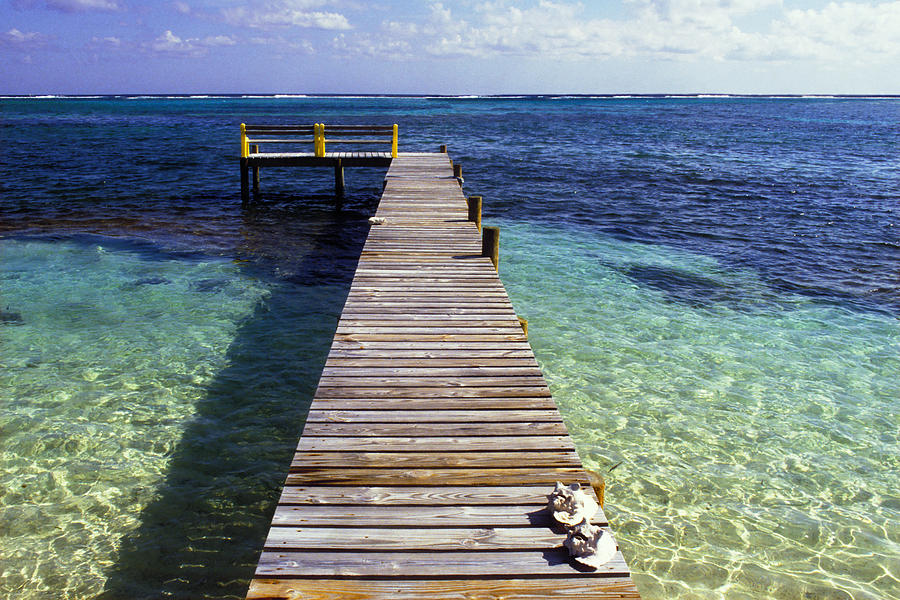 Paradise Photograph - Pier at Islamorado by Carl Purcell