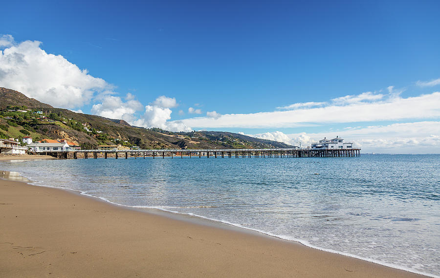 Pier at Malibu Lagoon California Photograph by Steven Heap