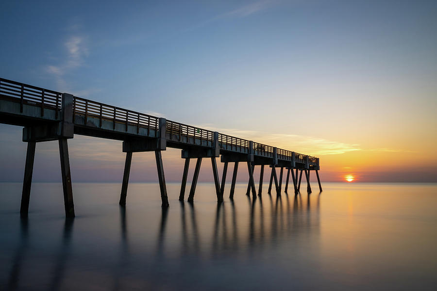Pier at Sunrise  Photograph by R Scott Duncan