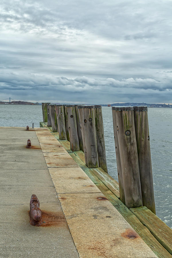 Pier in late winter Photograph by Cate Franklyn