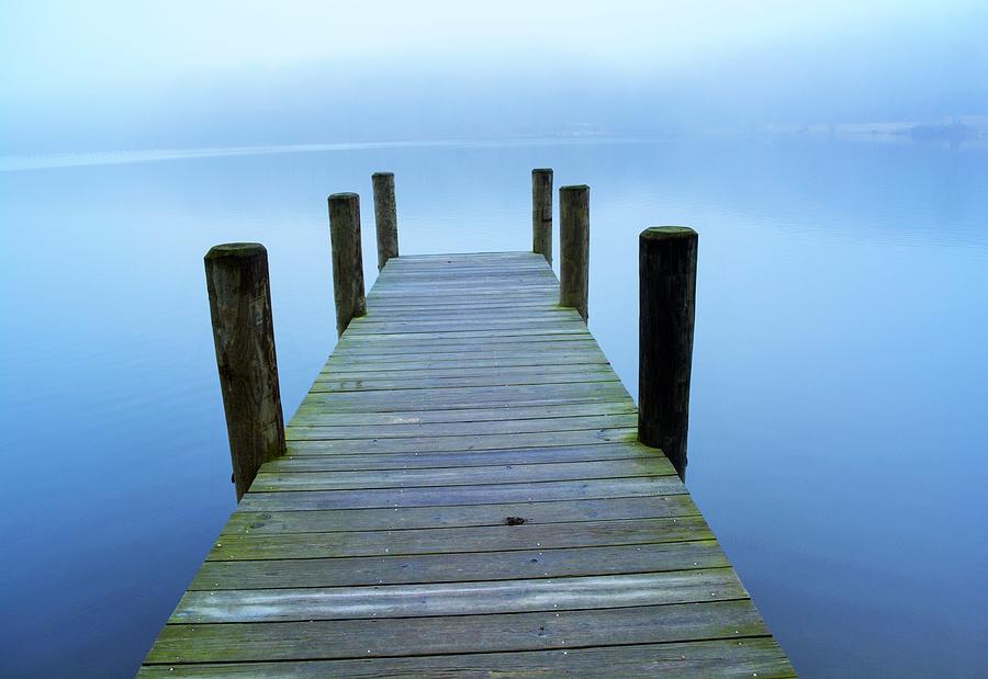 Pier Into the Mist Photograph by Addison Likins