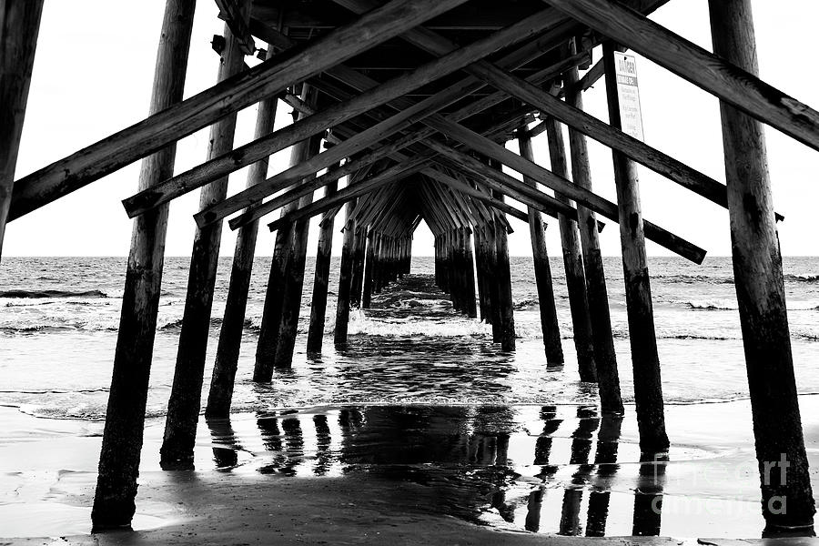 Pier Path at Sunset Beach in North Carolina Photograph by John Rizzuto
