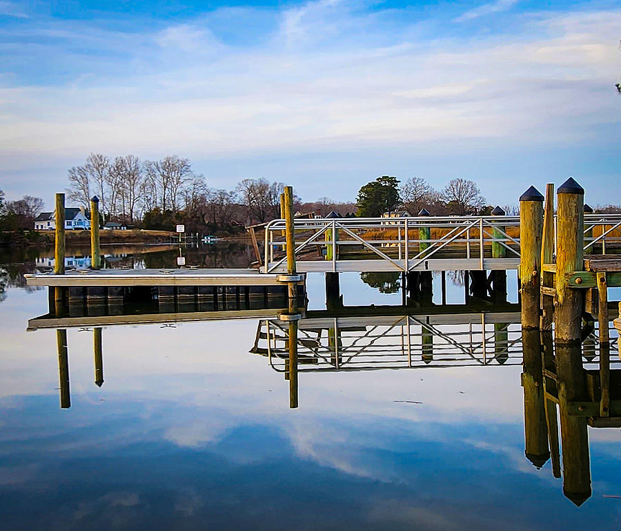 Pier Reflection Photograph by Carolyn Holland - Fine Art America